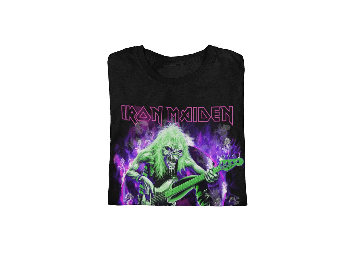 Iron Maiden - Purple Guitar T-Shirt HYPER iCONiC.