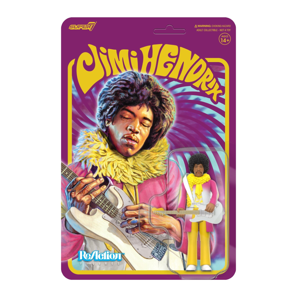 Super7 x Jimi Hendrix (Reverse Album Colors) ReAction Figure