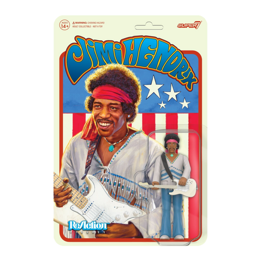 Super7 x Jimi Hendrix (Festival) ReAction Figure