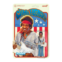 Super7 x Jimi Hendrix (Festival) ReAction Figure