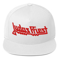 Judas Priest - Electric Logo White Snapback Hat HYPER iCONiC.
