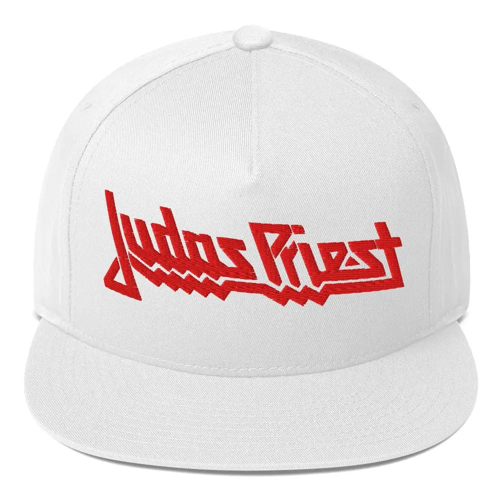 Judas Priest - Electric Logo White Snapback Hat HYPER iCONiC.