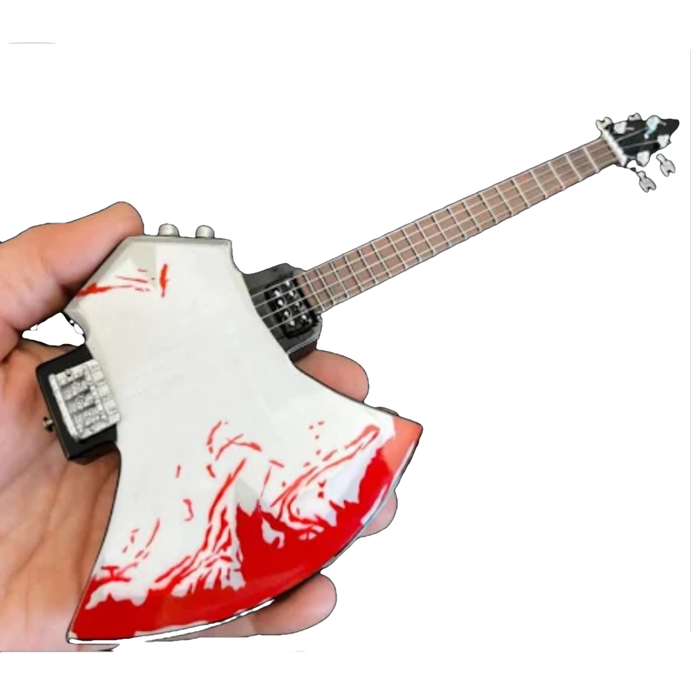 Kiss "Gene Simmons - Bloody Bass" Licensed Mini Guitar
