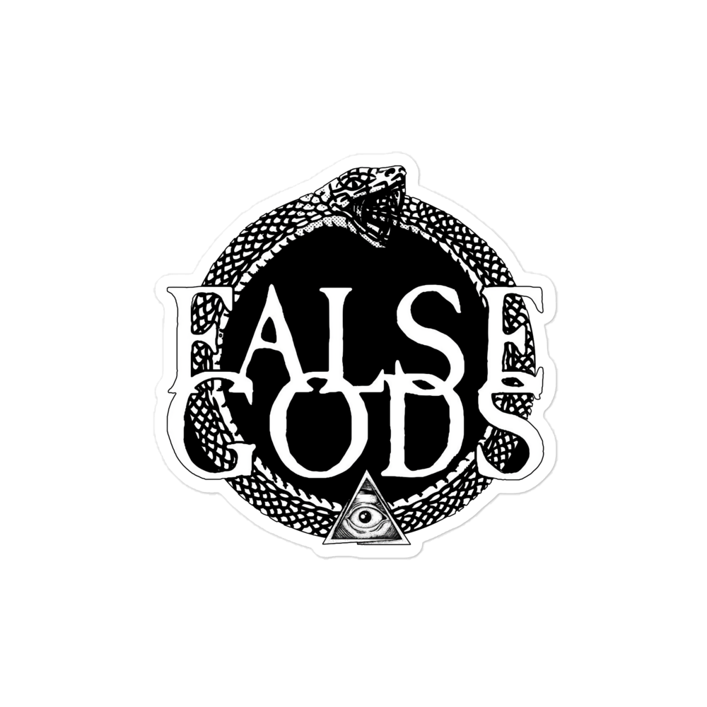 False Gods "Snake Logo" Die-Cut Sticker