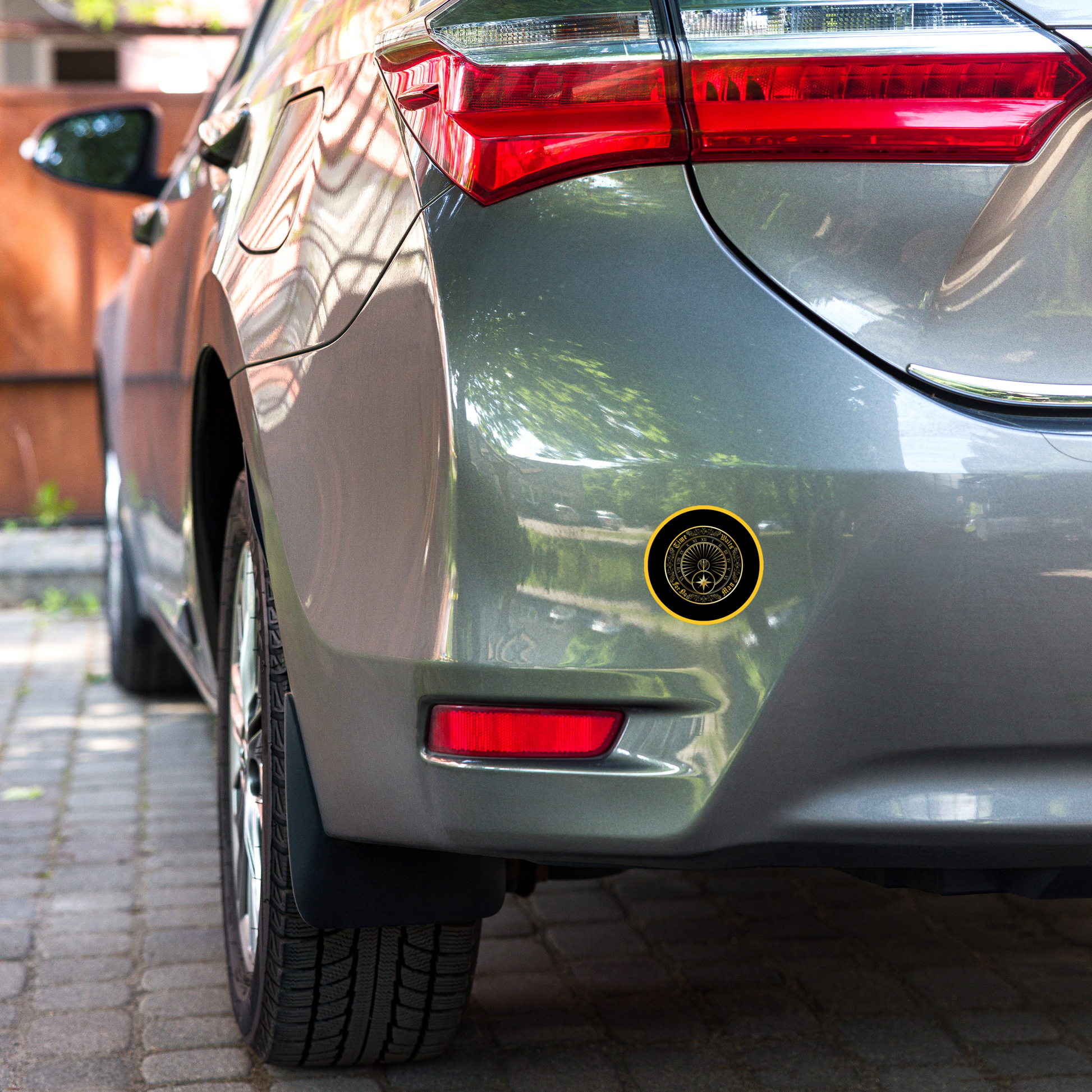 Time Waits For No Man "Sundial" Die-Cut Sticker