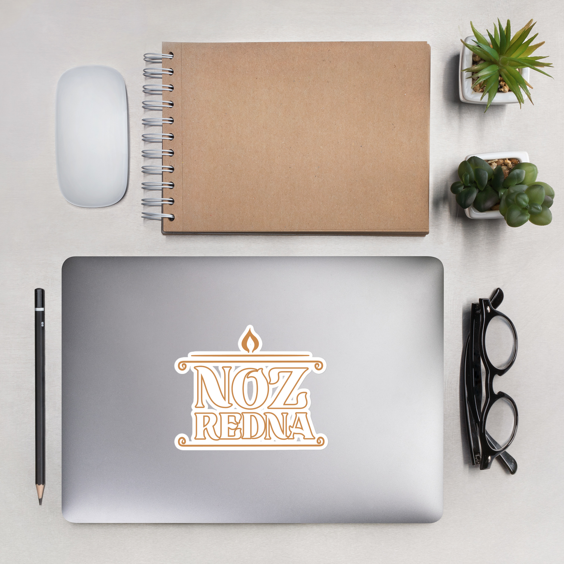 Noz Redna "Candle Logo" Die-Cut Sticker