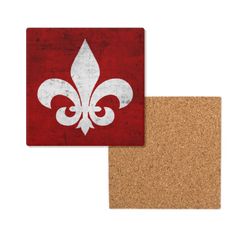 Mainstay Entertainment "Fleur de Lis" Ceramic Coasters