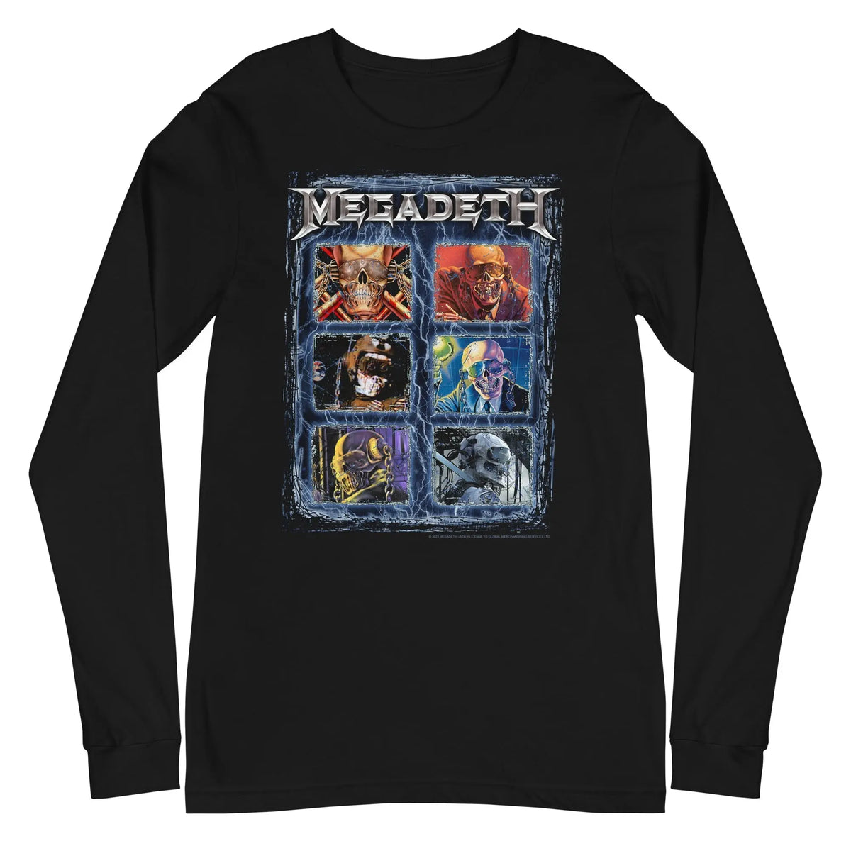 Megadeth - Six Vics Long Sleeve T-Shirt HYPER iCONiC.