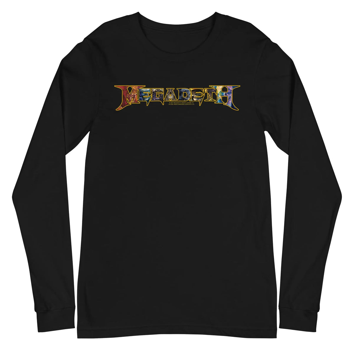 Megadeth - Vic Lettered Logo Long Sleeve T-Shirt HYPER iCONiC.