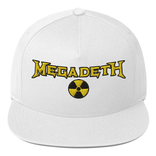 Megadeth - Nuclear Logo Embroidered Snapback Hat HYPER iCONiC.