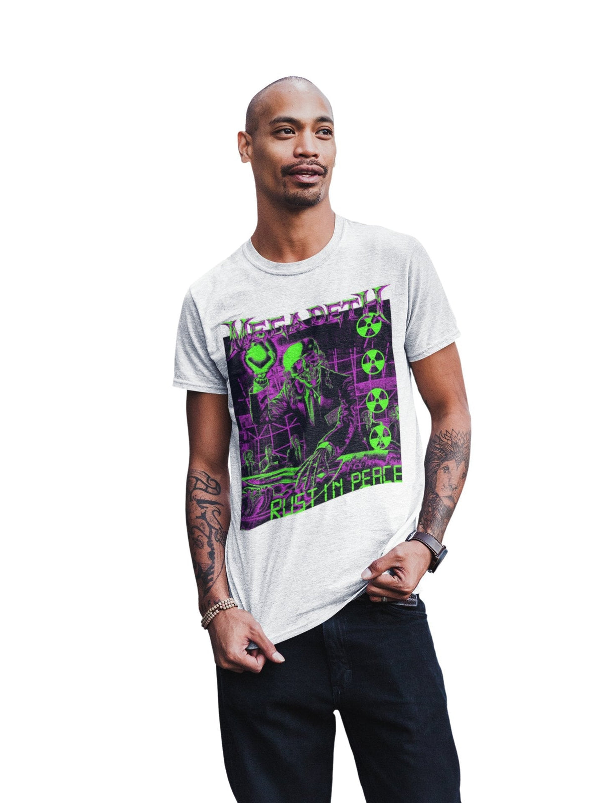 Megadeth - Neon Rust in Peace T-Shirt HYPER iCONiC.