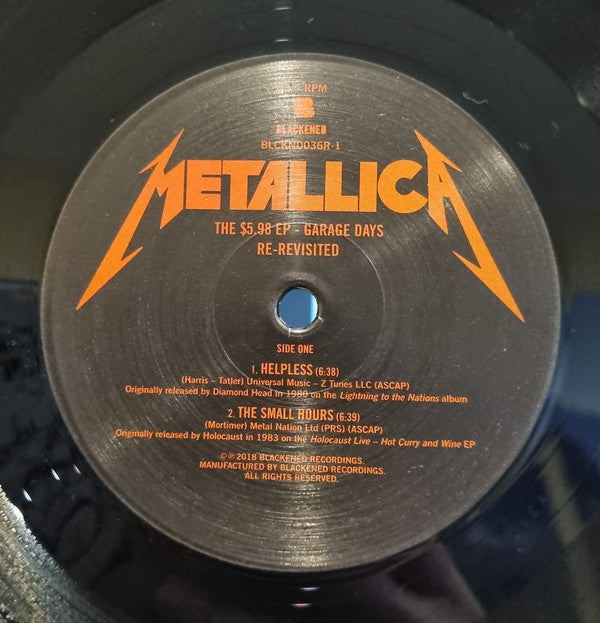 Metallica - The $5.98 E.P. - Garage Days Re-Revisited | Mint (M) Mint (M) Love Vinyl Records