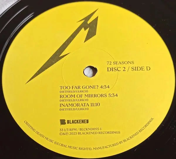 Metallica "72 Seasons" Vinyl Love Vinyl Records