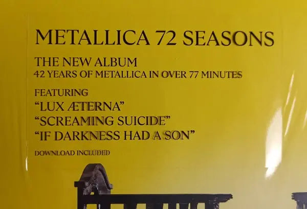 Metallica "72 Seasons" Vinyl Love Vinyl Records