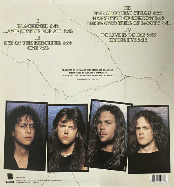 Metallica "...And Justice For All" Vinyl