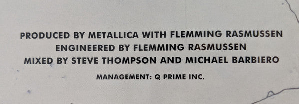 Metallica "...And Justice For All" Vinyl