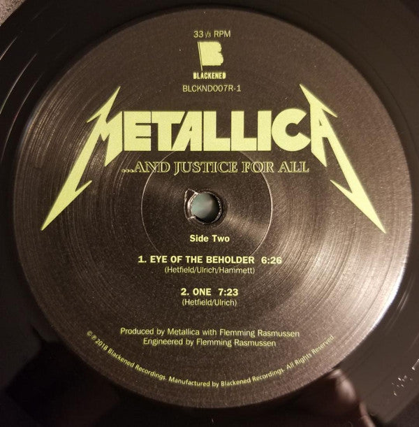 Metallica "...And Justice For All" Vinyl