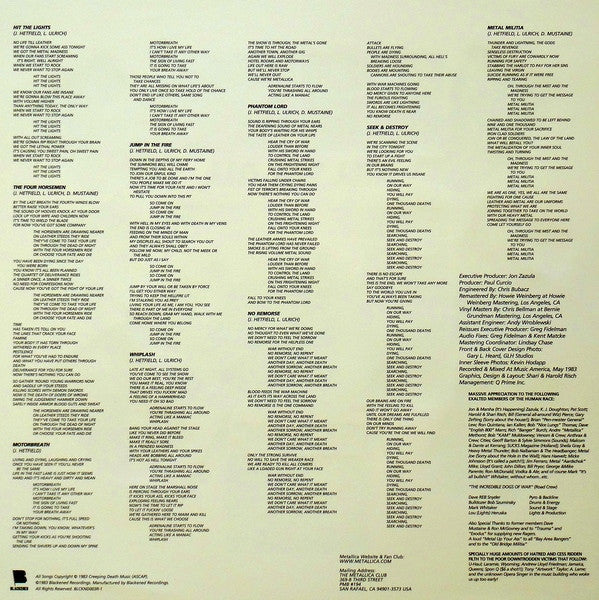 Metallica "Kill 'Em All" Vinyl