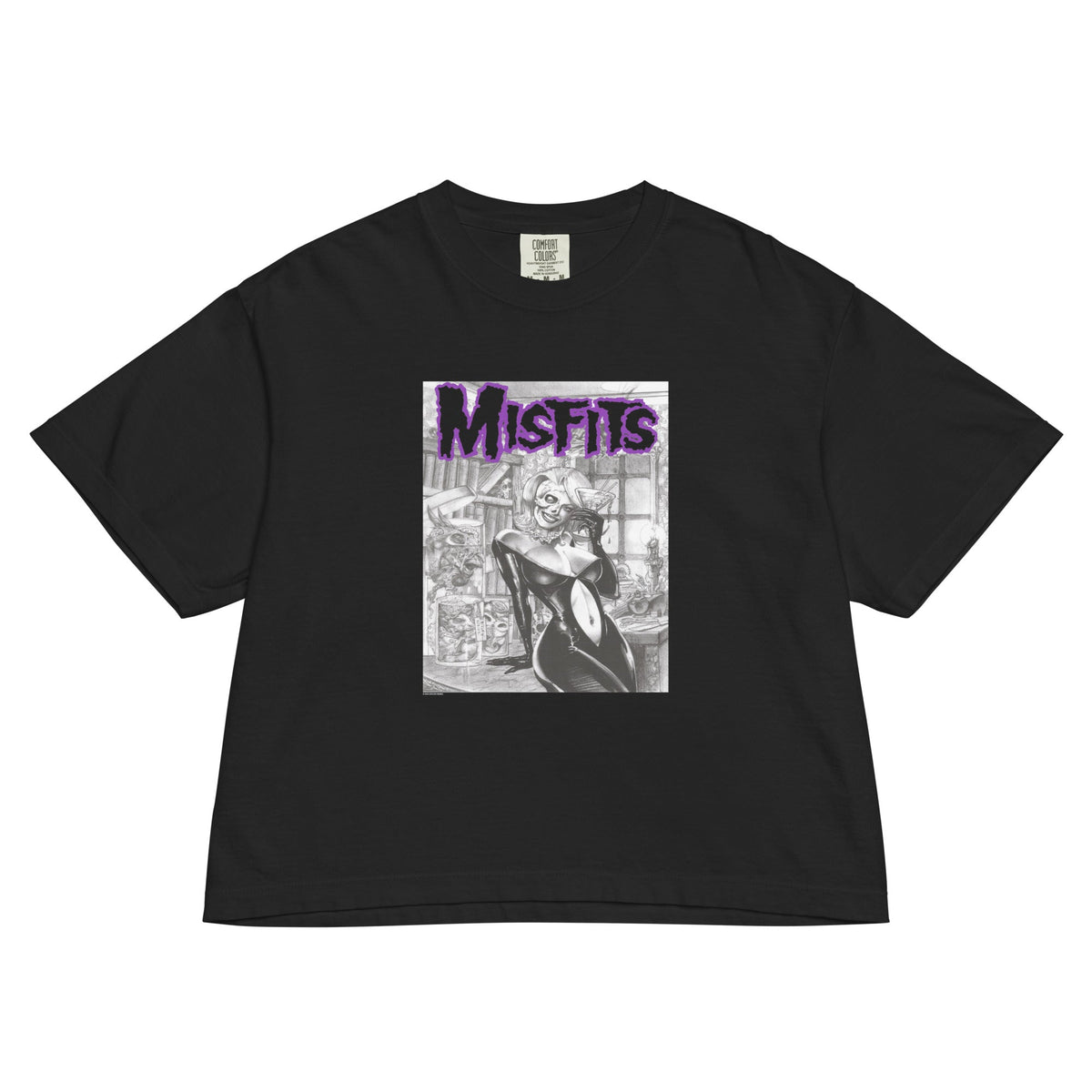 Misfits - Cocktail Dress Mineral Wash Womens Crop Top HYPER iCONiC.
