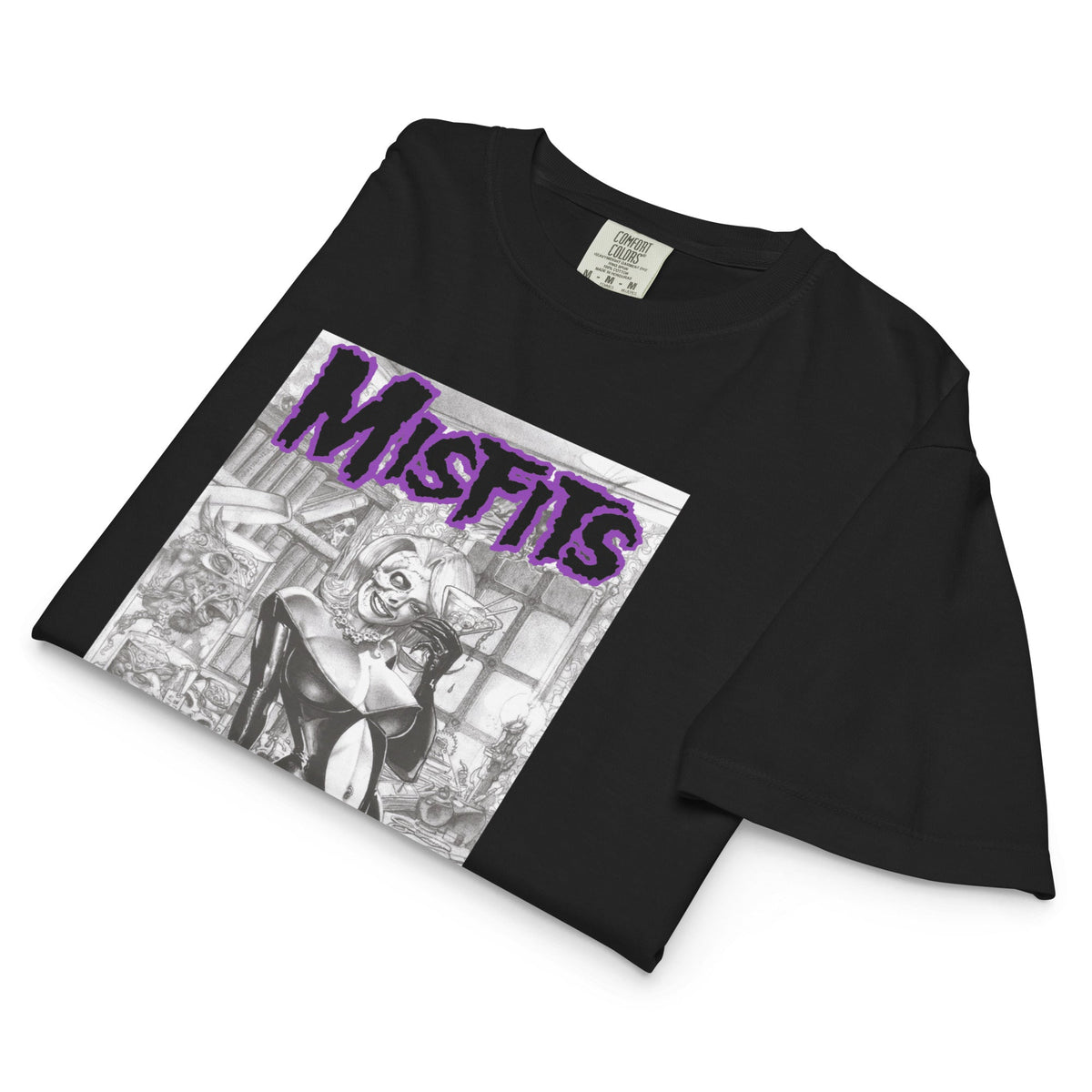 Misfits - Cocktail Dress Mineral Wash Womens Crop Top HYPER iCONiC.