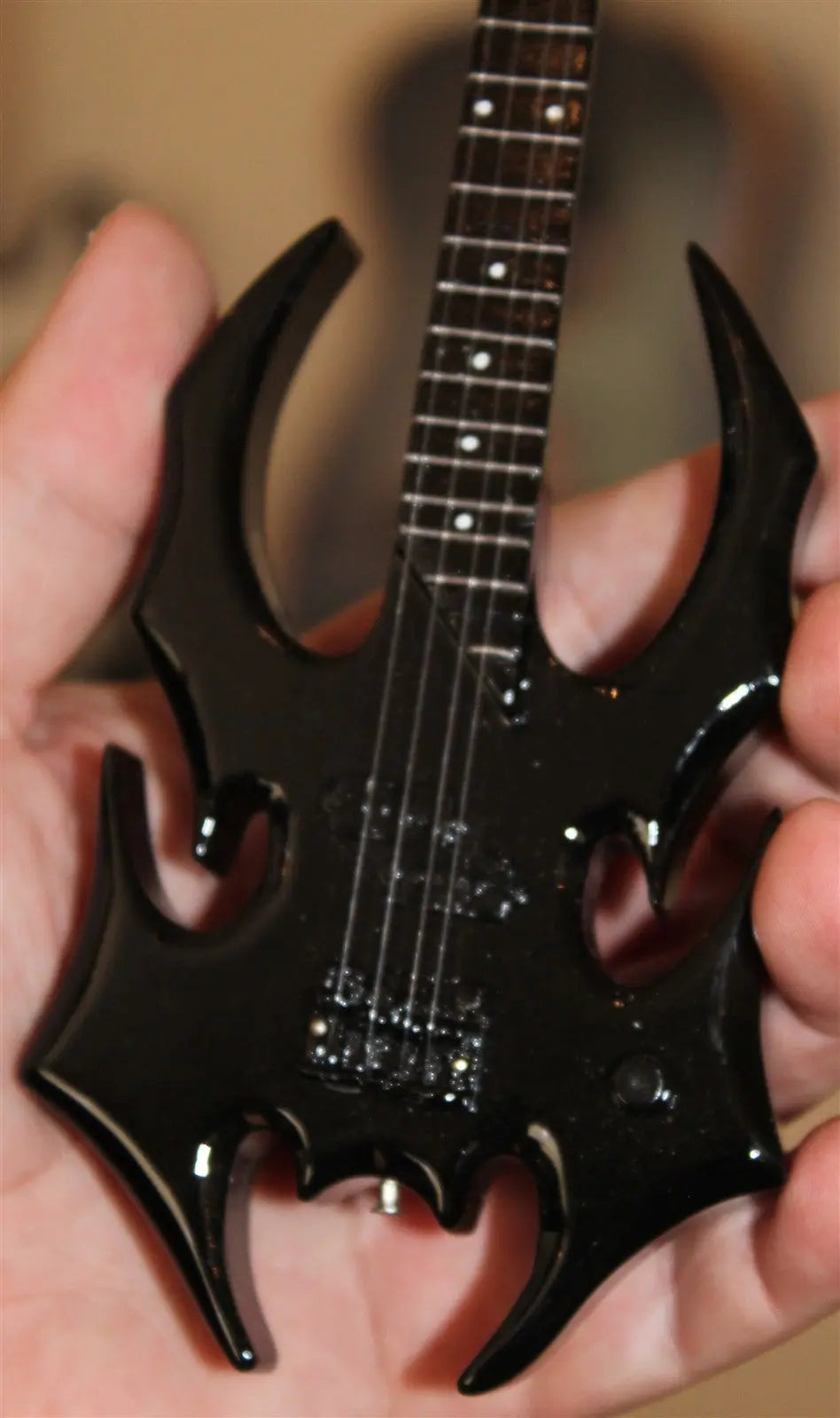 Misfits "Devastato Graphite Black Bass" Licensed Mini Guitar