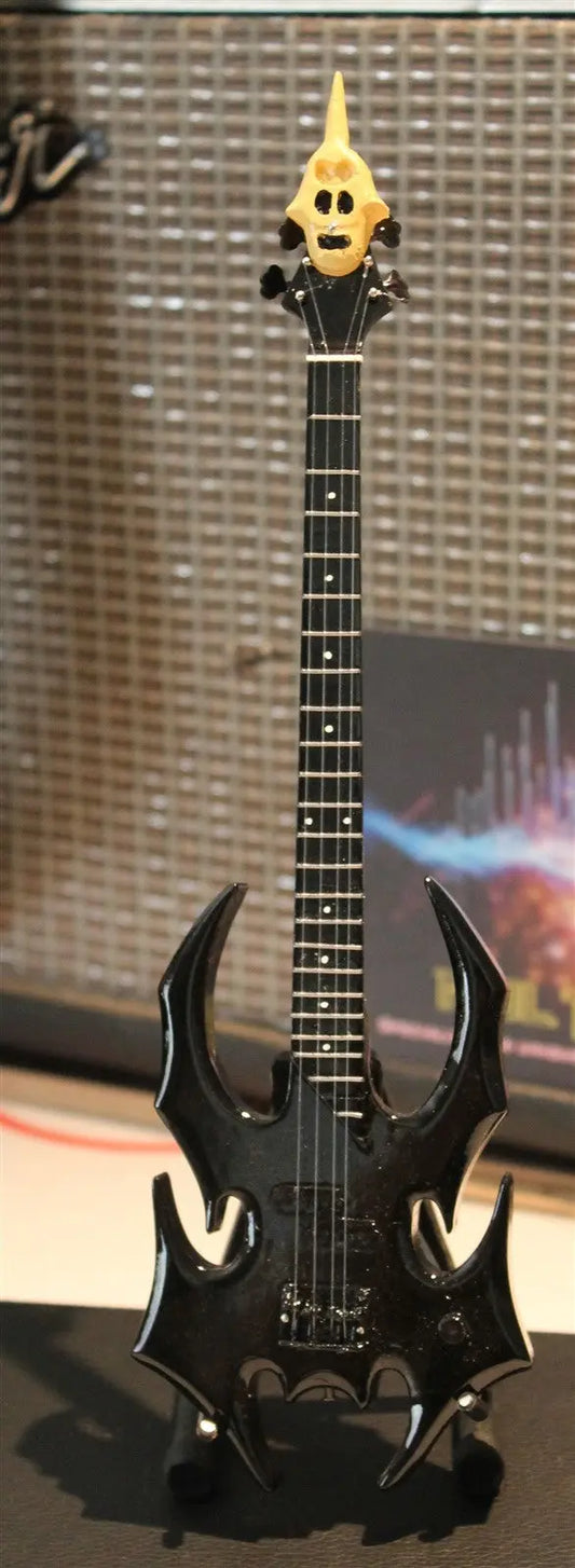 Misfits "Devastato Graphite Black Bass" Licensed Mini Guitar