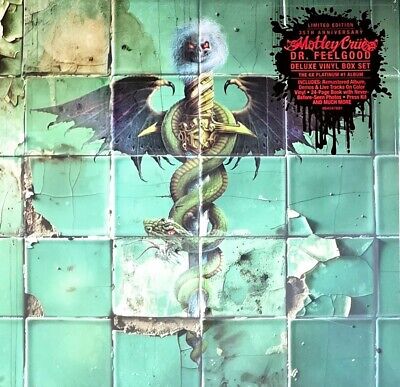 Mötley Crüe "Dr. Feelgood (35th Anniversary)" Limited Edition Deluxe Green & Black 3xLP Vinyl