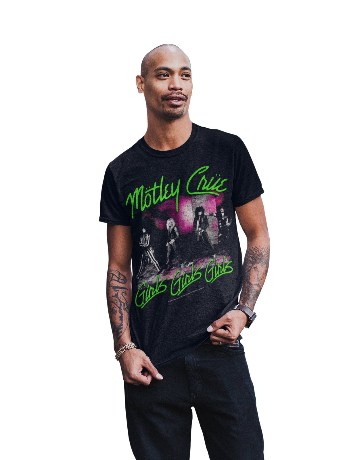 Motley Crue - Green Girls T-Shirt HYPER iCONiC.