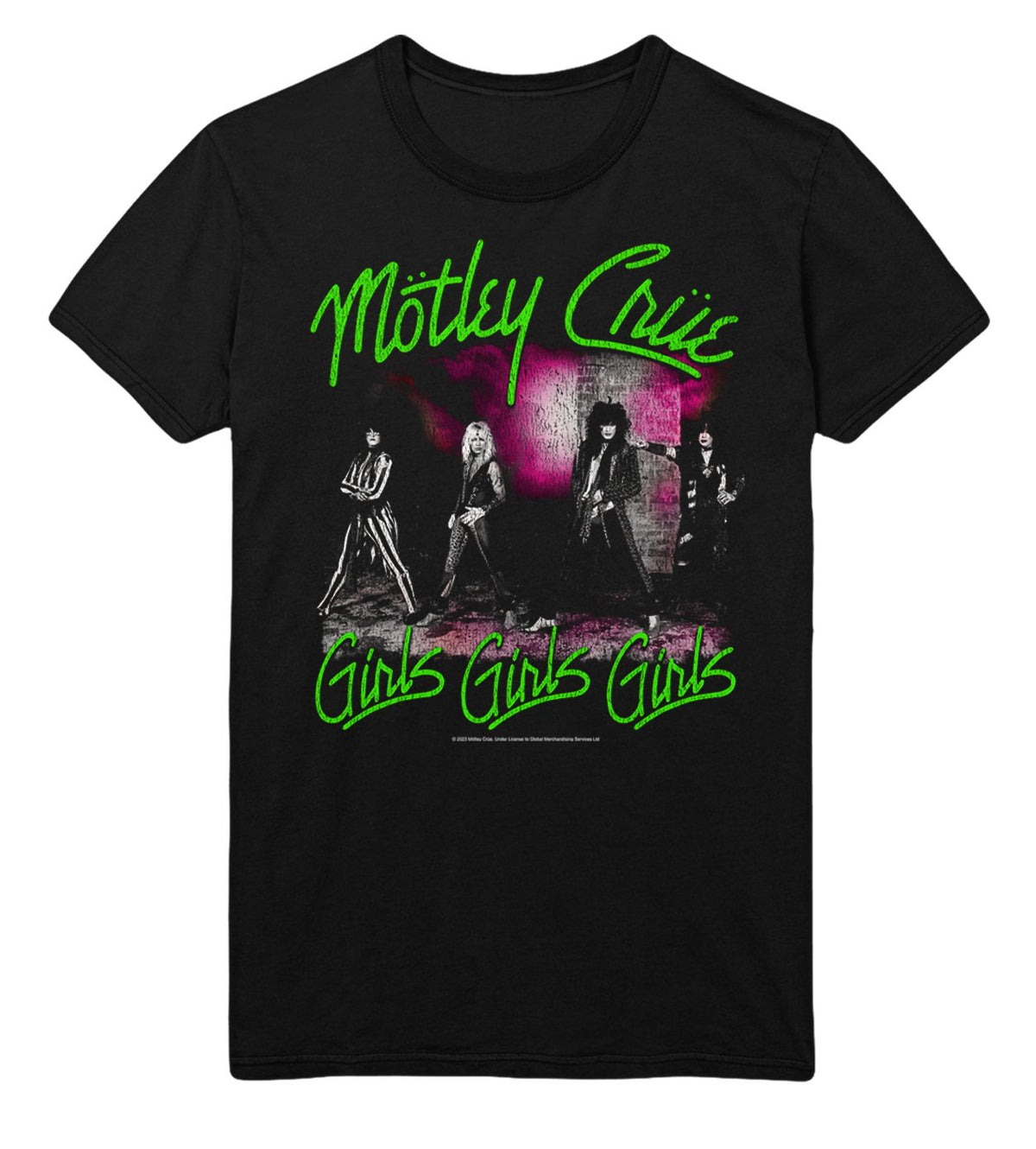 Motley Crue - Green Girls T-Shirt HYPER iCONiC.