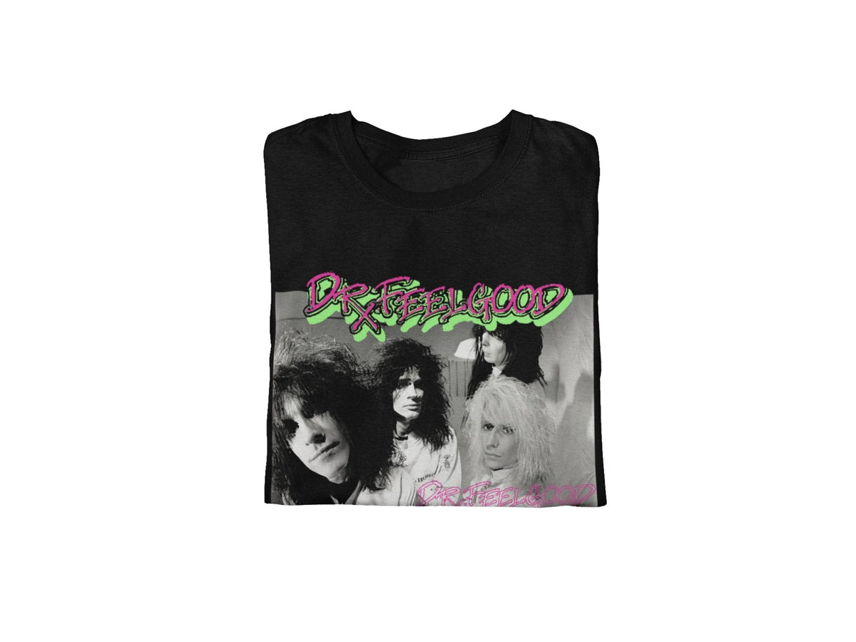 Motley Crue - Neon Trip Dr. Feelgood T-Shirt HYPER iCONiC.