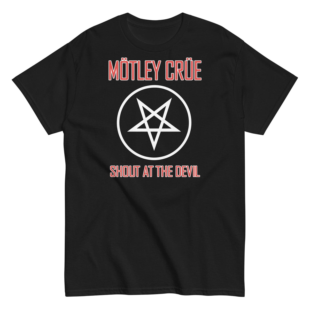 Motley Crue - Pentagram Shout T-Shirt HYPER iCONiC.
