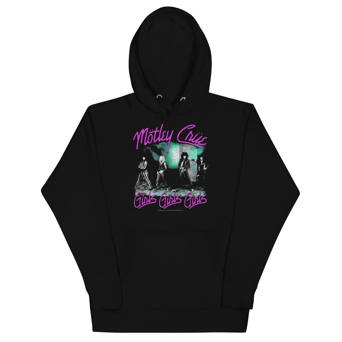 Motley Crue - Pink Girls Classic Hoodie HYPER iCONiC.