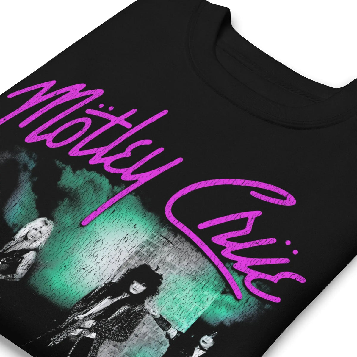 Motley Crue - Pink Girls Jumbo Print Sweatshirt HYPER iCONiC.