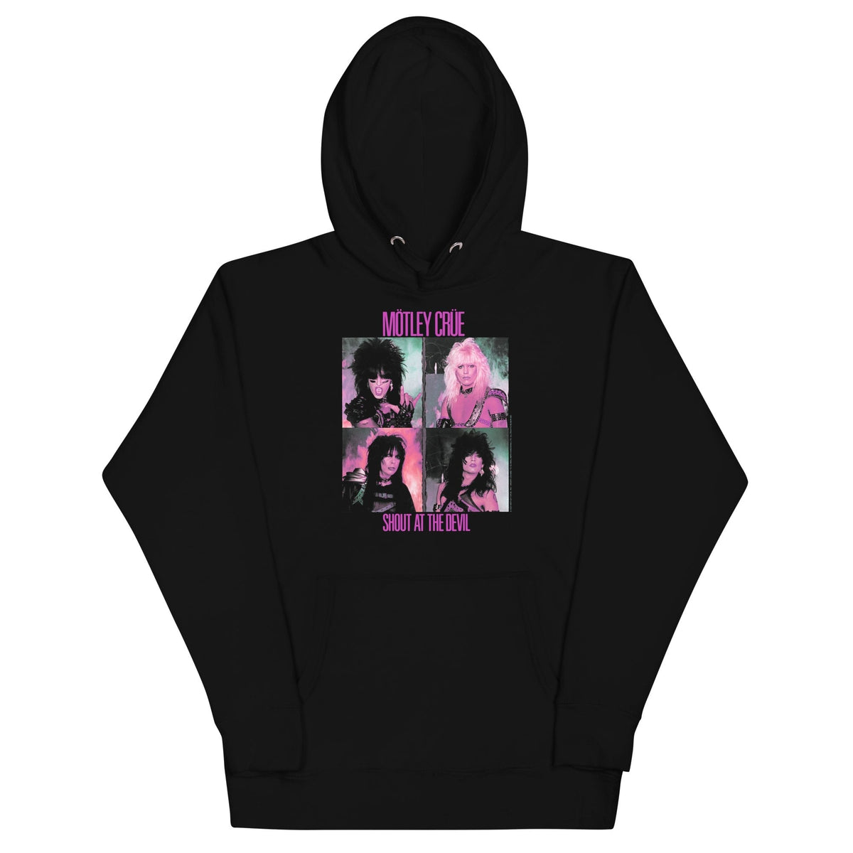 Motley Crue - Pink Shout Classic Hoodie HYPER iCONiC.