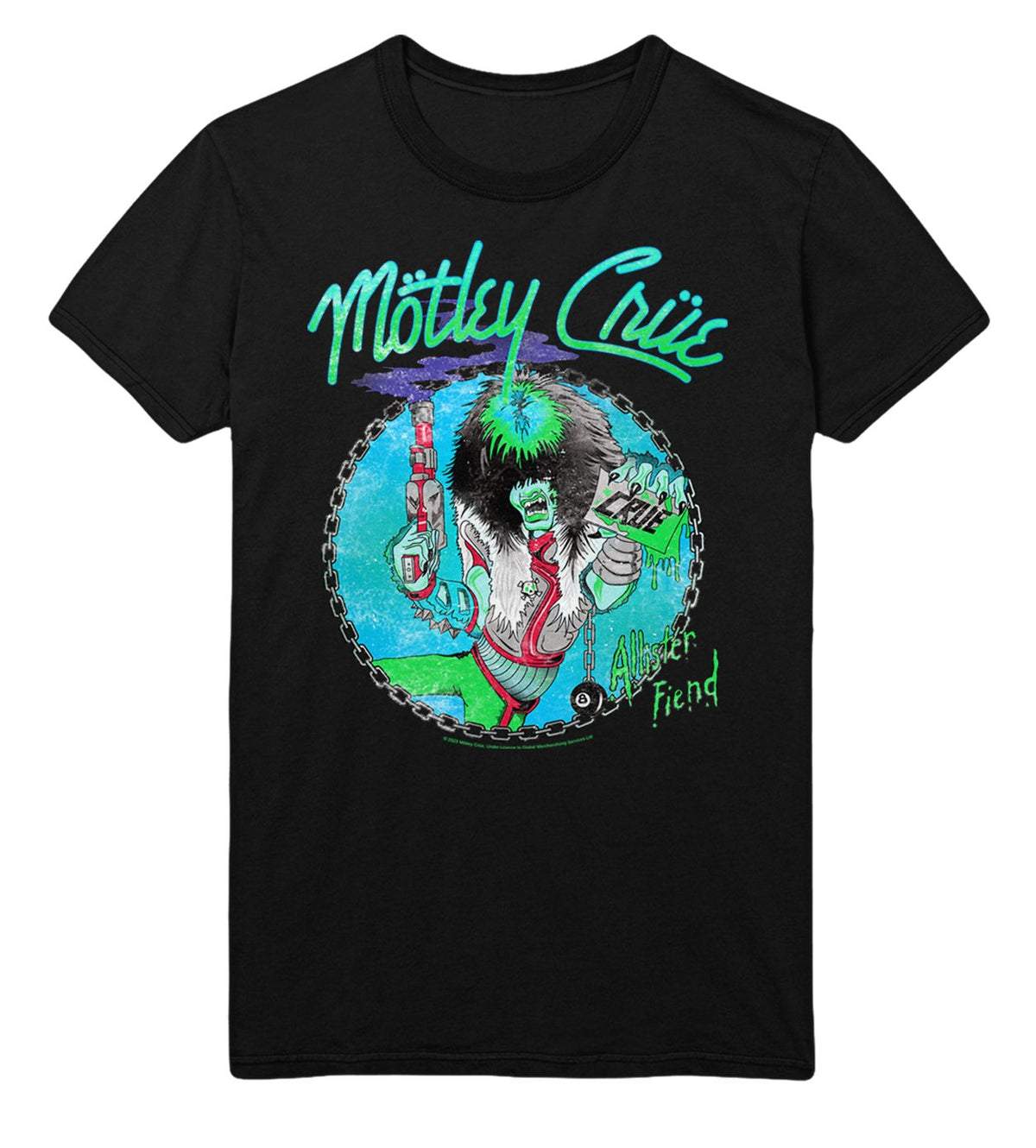 Motley Crue - Turquoise Allister T-Shirt HYPER iCONiC.