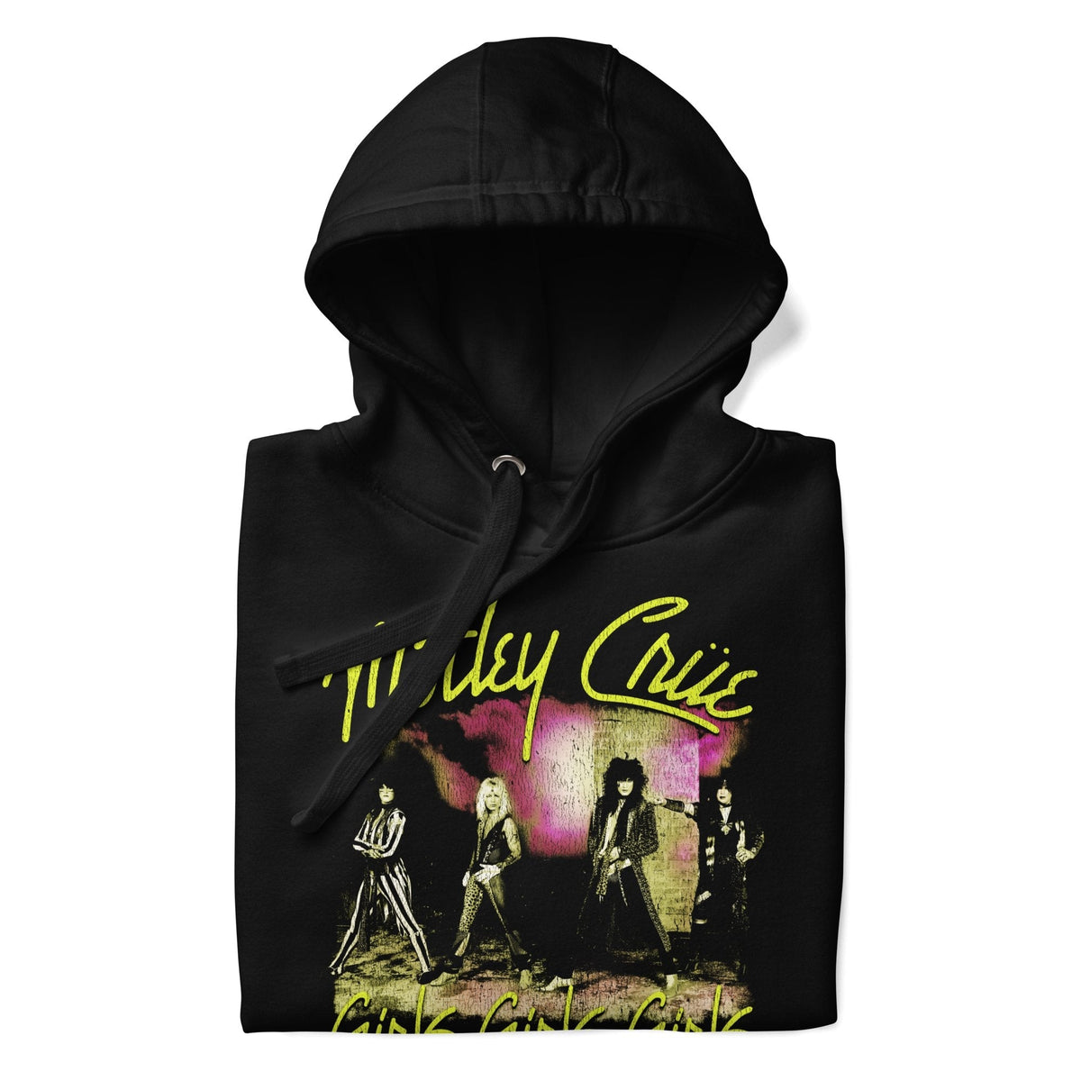Motley Crue - Yellow Girls Classic Hoodie HYPER iCONiC.