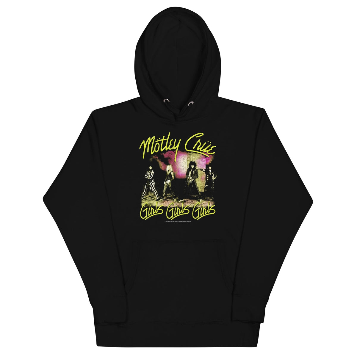 Motley Crue - Yellow Girls Classic Hoodie HYPER iCONiC.