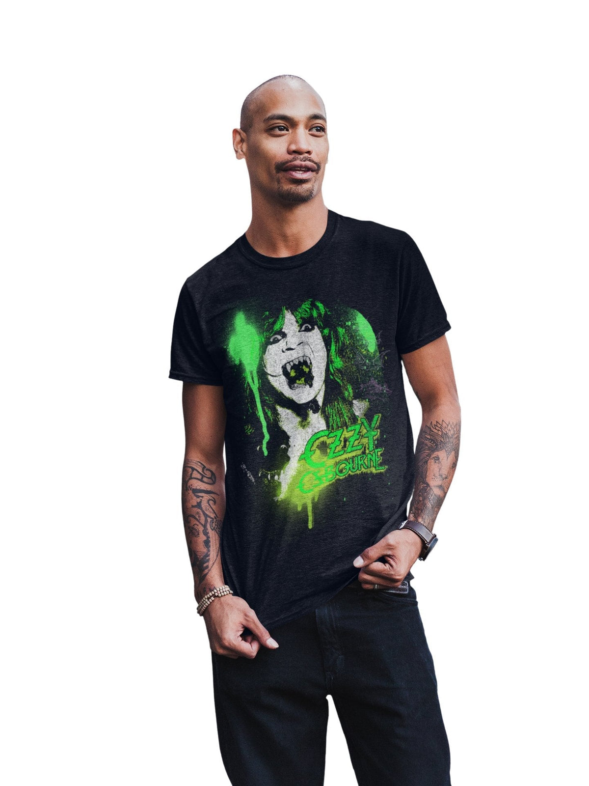 Ozzy Osbourne - Green Screaming T-Shirt HYPER iCONiC.