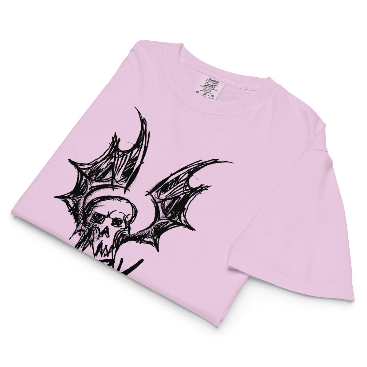 Ozzy Osbourne - Hand Sketched Mineral Wash Womens Crop Top HYPER iCONiC.