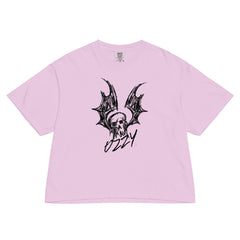Ozzy Osbourne - Hand Sketched Mineral Wash Womens Crop Top