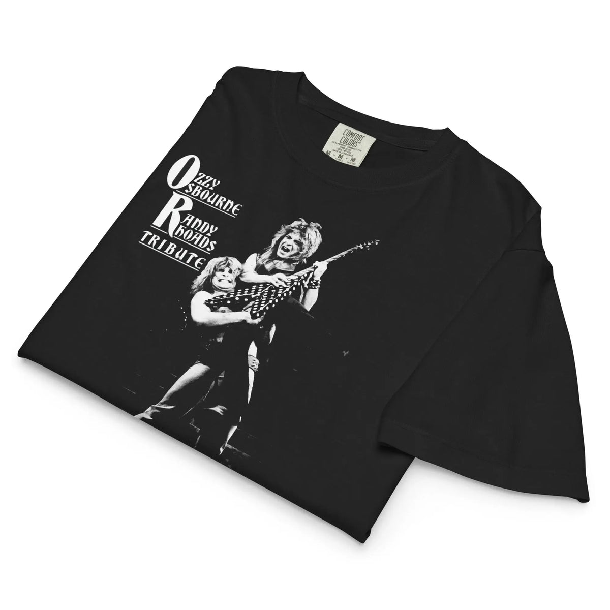 Ozzy Osbourne - Guitar Mineral Wash Womens Crop Top HYPER iCONiC.