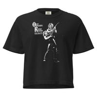 Ozzy Osbourne - Guitar Mineral Wash Womens Crop Top HYPER iCONiC.