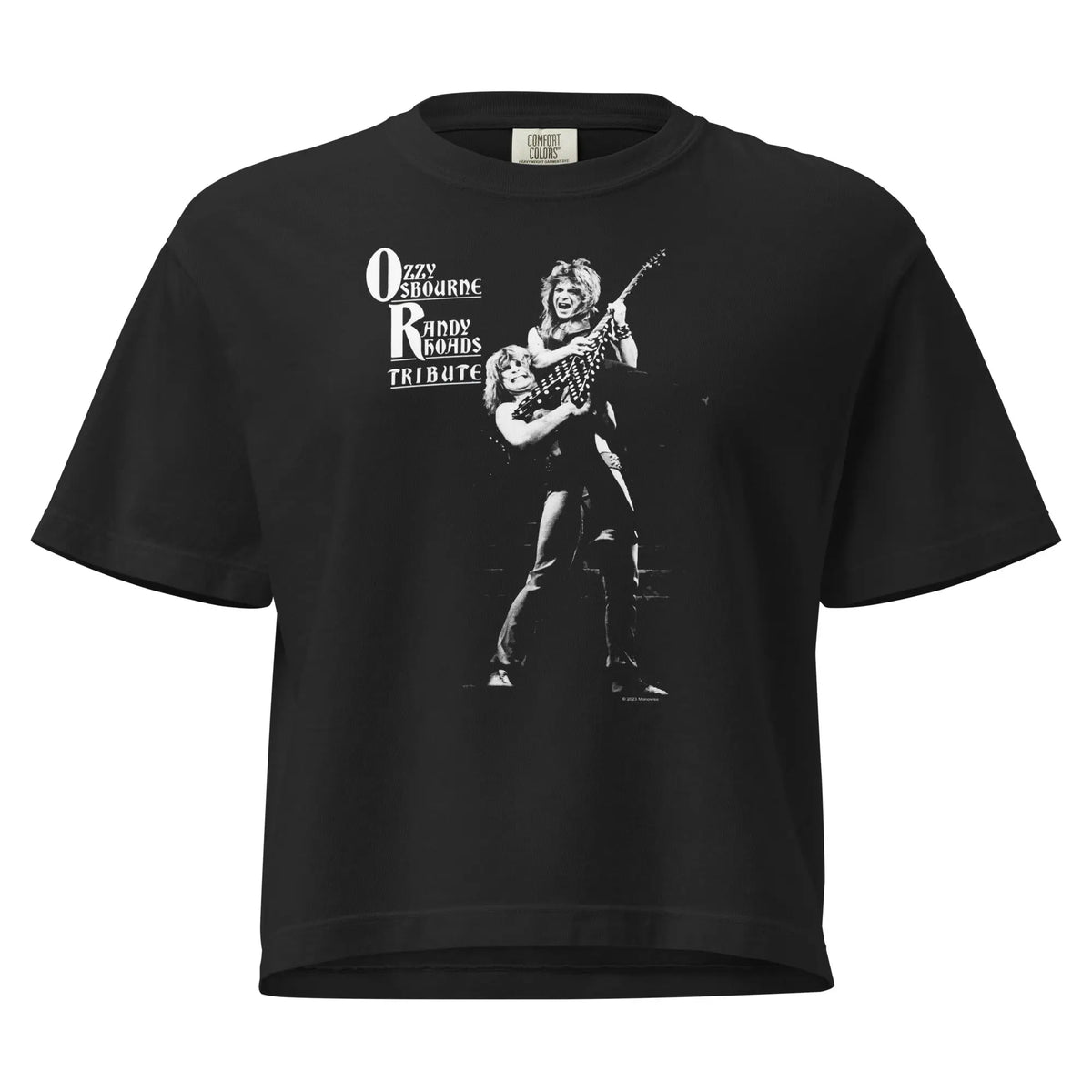 Ozzy Osbourne - Guitar Mineral Wash Womens Crop Top HYPER iCONiC.