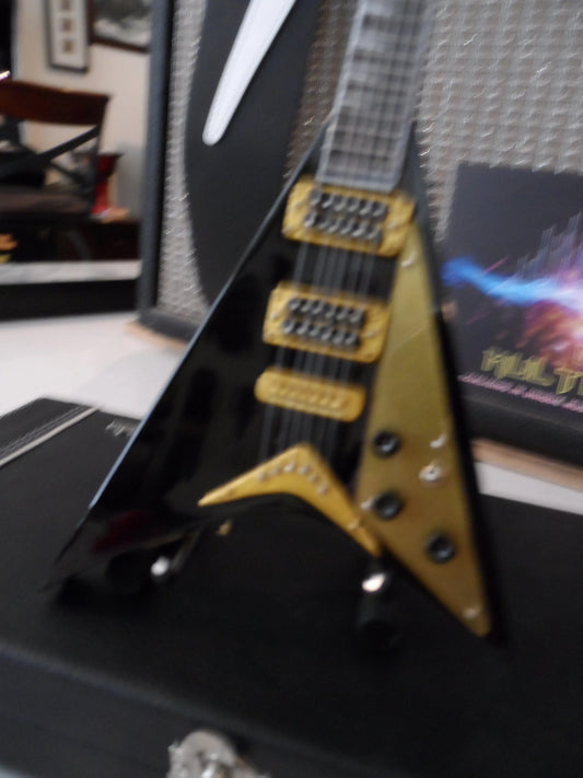 Ozzy Osbourne "Randy Rhoads - Black Concorde V" Licensed Mini Guitar
