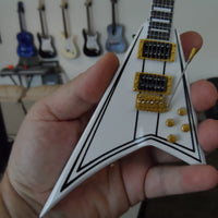Ozzy Osbourne "Randy Rhoads - White Concorde V" Licensed Mini Guitar
