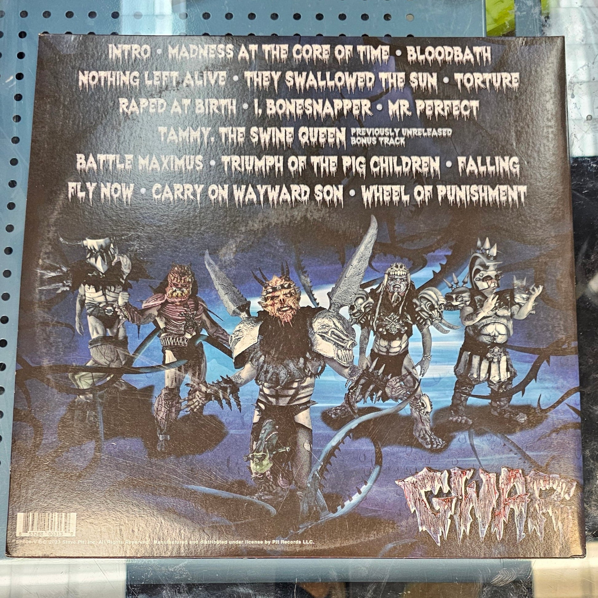 GWAR "Battle Maximus" Crystal Blue w/Dark Blue Swirl 2xLP Vinyl  **USED**