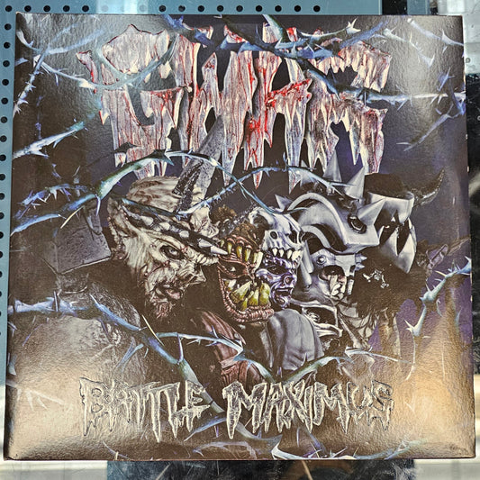 GWAR "Battle Maximus" Crystal Blue w/Dark Blue Swirl 2xLP Vinyl  **USED**
