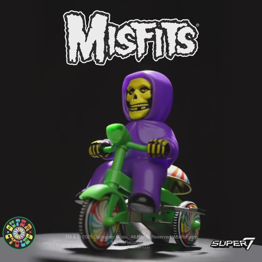Super7 x MISFITS - Super Cycles - Fiend (Purple w/ Green Trike) Toy
