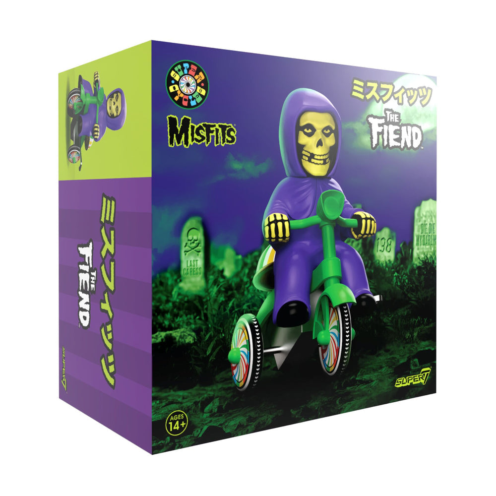 Super7 x MISFITS - Super Cycles - Fiend (Purple w/ Green Trike) Toy