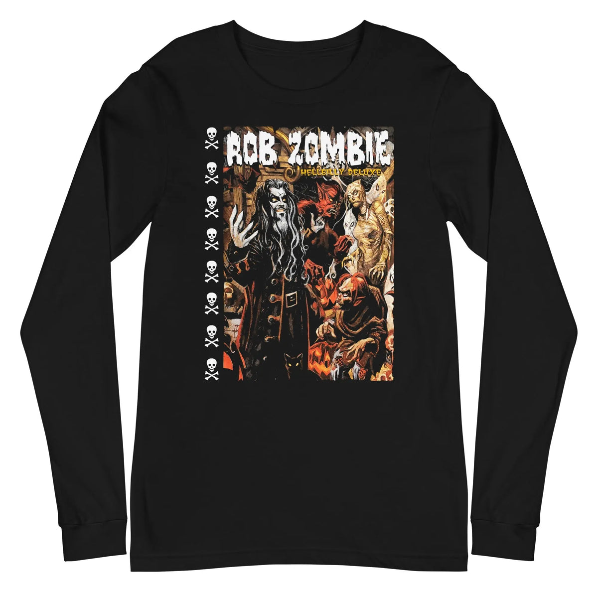 Rob Zombie - Hellbilly Mural Long Sleeve T-Shirt HYPER iCONiC.